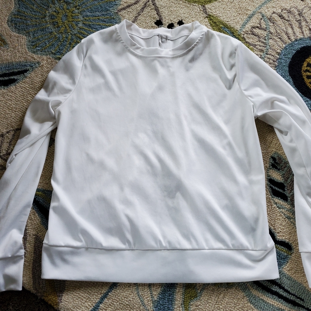 Unbranded Lace Whit Long Sleeve Top!